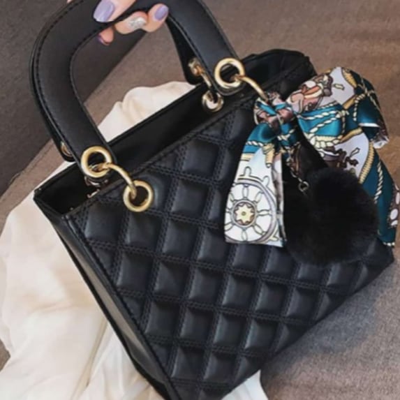Square black bag